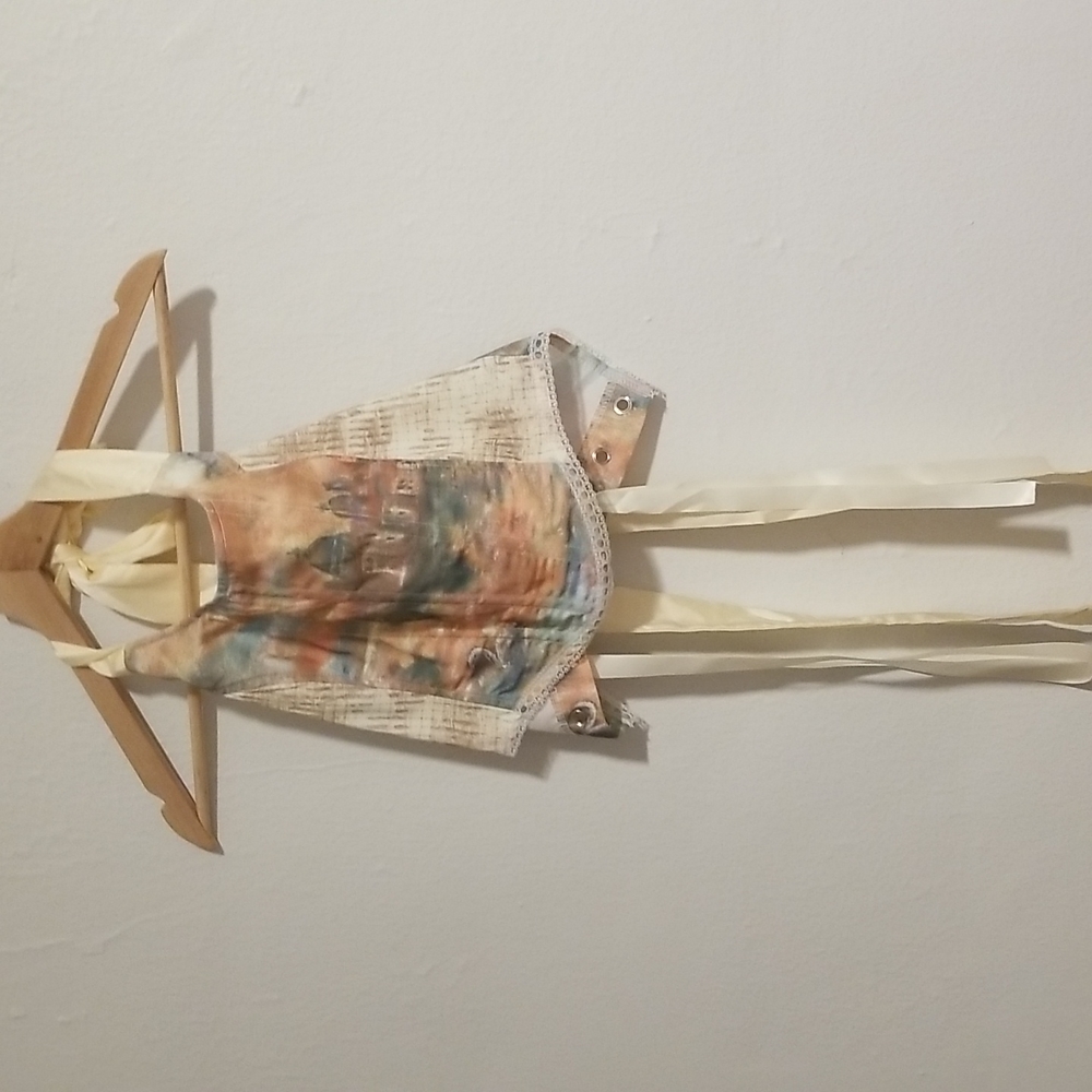 Corset laced romantic top